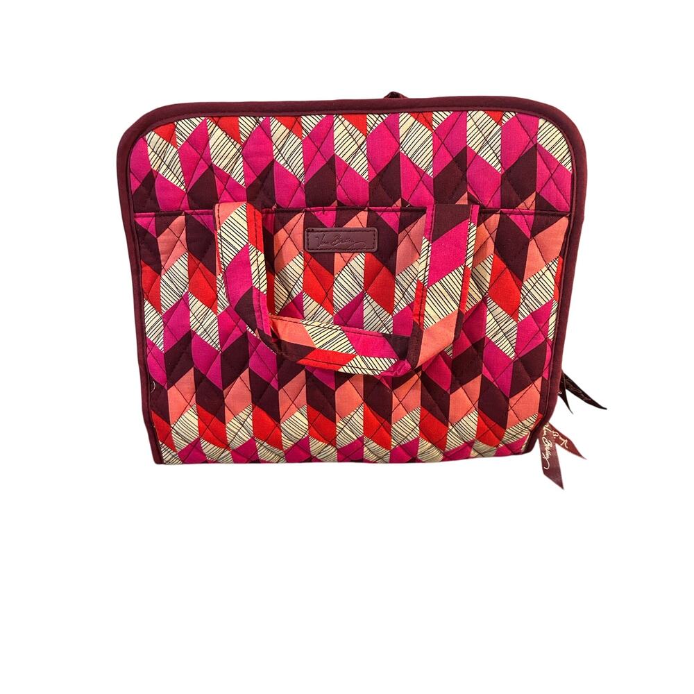 Retired Vera Bradley Hanging Travel Cosmetic Organizer Bohemian Chevron